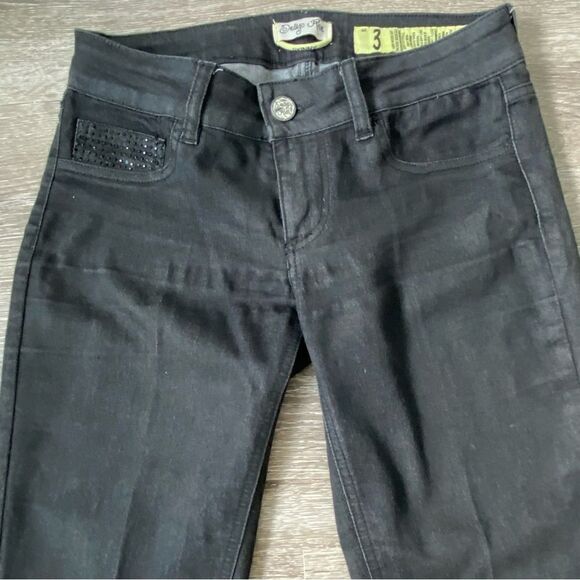 Indigo Rein Skinny Jeans 90’s Black Wash Studded Jeans SZ 3 - Picture 8 of 14